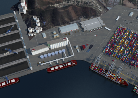 CGI Aerial of Terminal