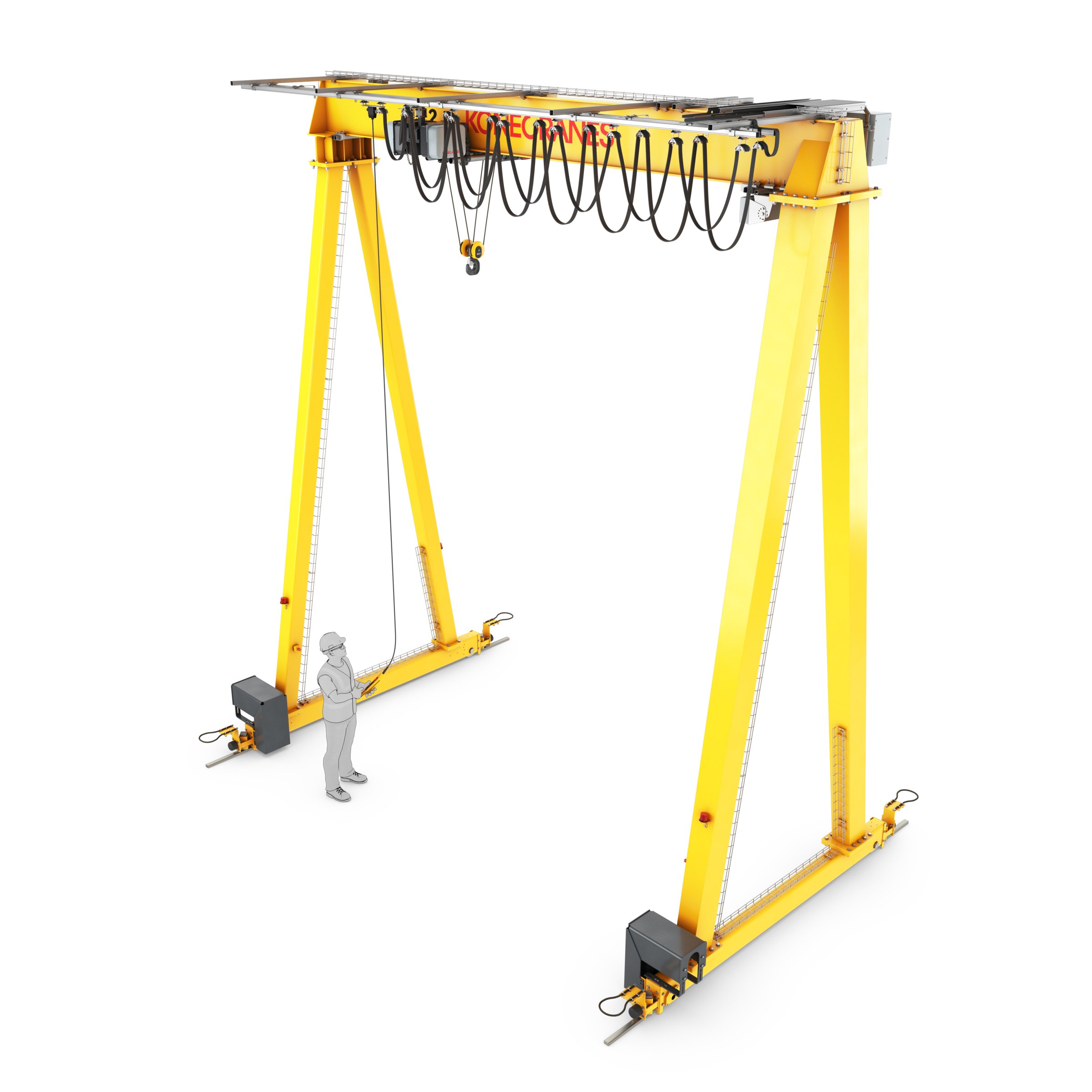 1/50th Crane Lifting Chain Set 1/48th In Safety Yellow /Red 