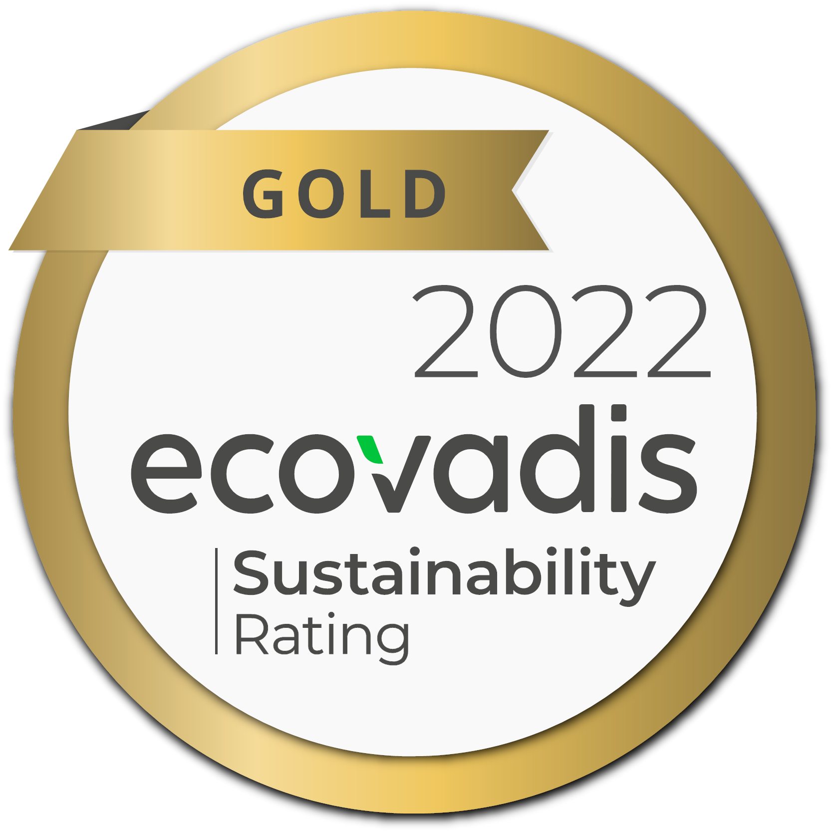 EcoVadis Gold badge 2022 for Konecranes