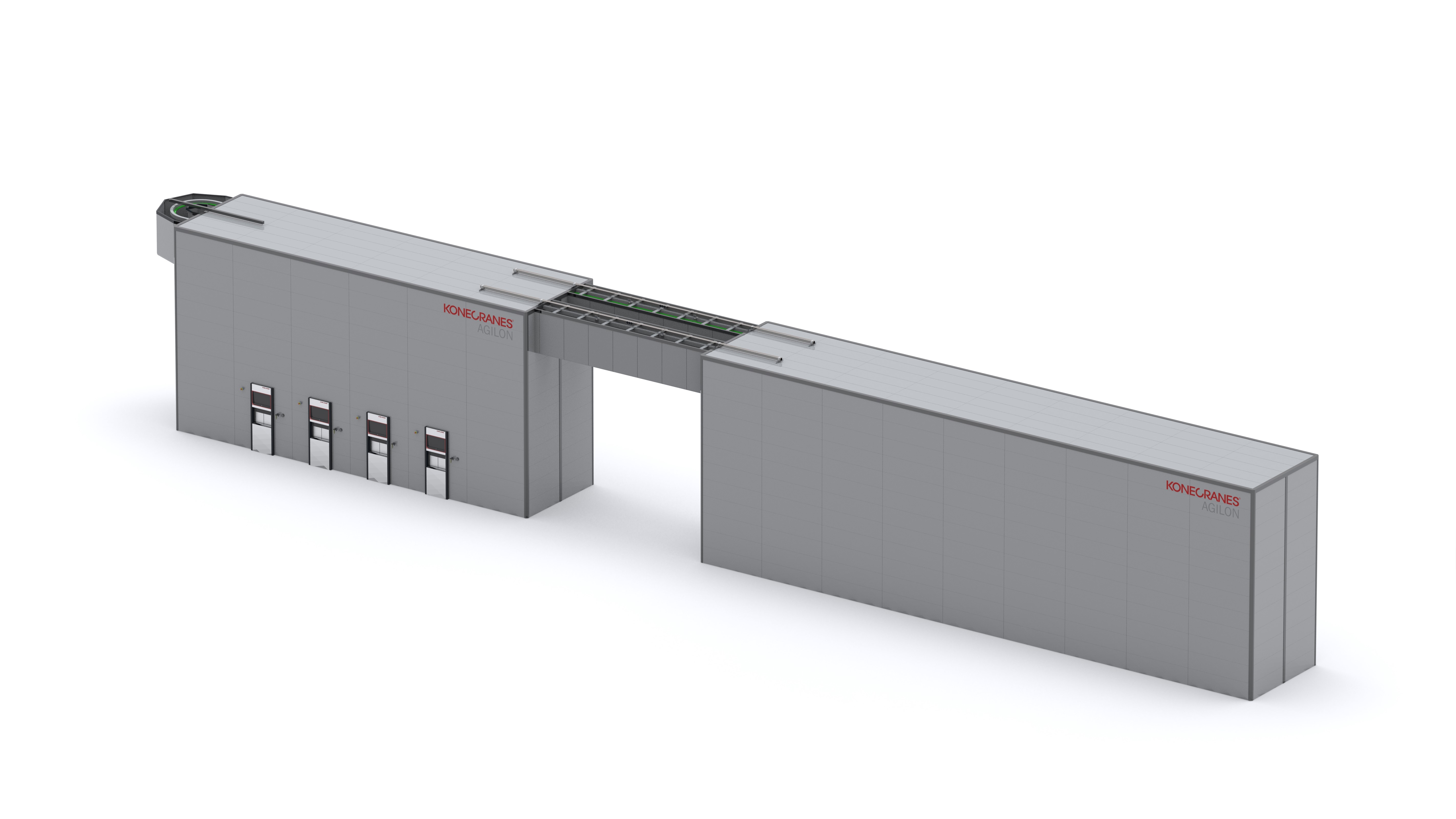 ABB Smart Power´s newest automated warehouse Agilon unit 3d picture