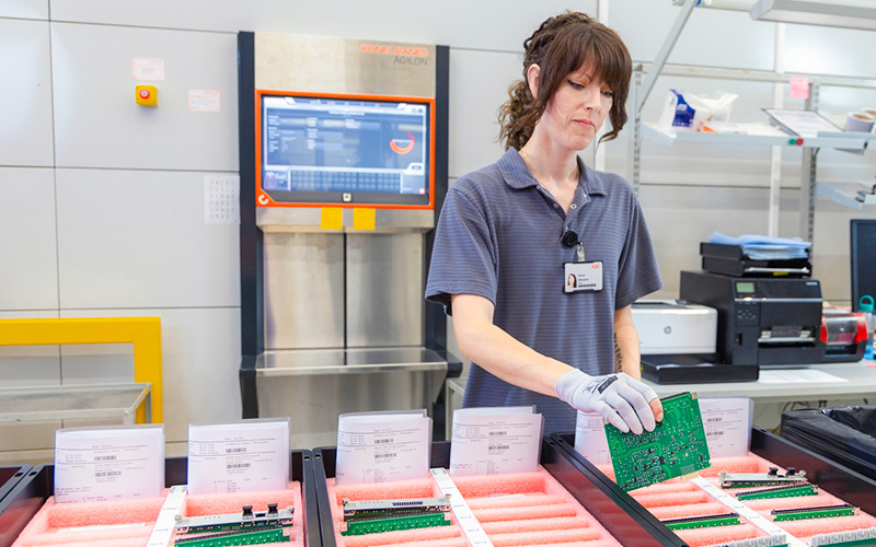 ABB Distribution Solutions worker picks items with Agilon