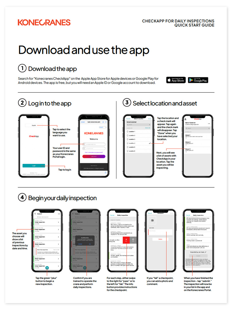 CheckApp for Daily Inspections user guide cover