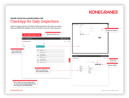 How to add users in yourKONECRANES