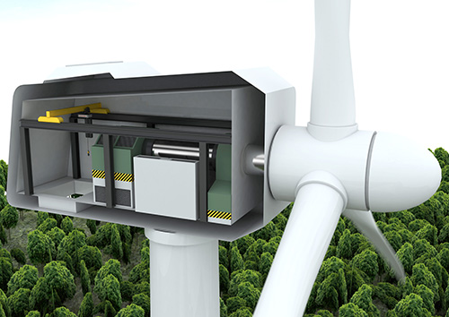 Konecranes crane in windmill