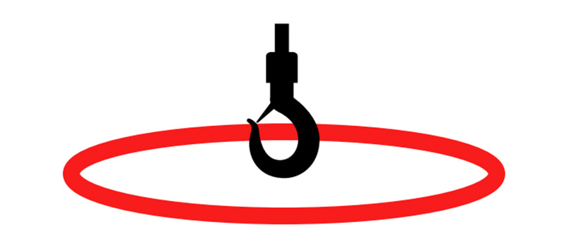 Projection safety lights for cranes