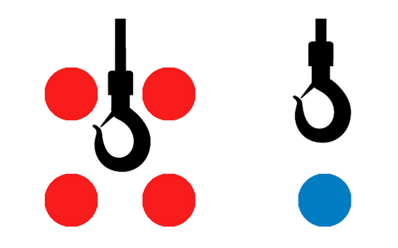 Spot safety lights for cranes
