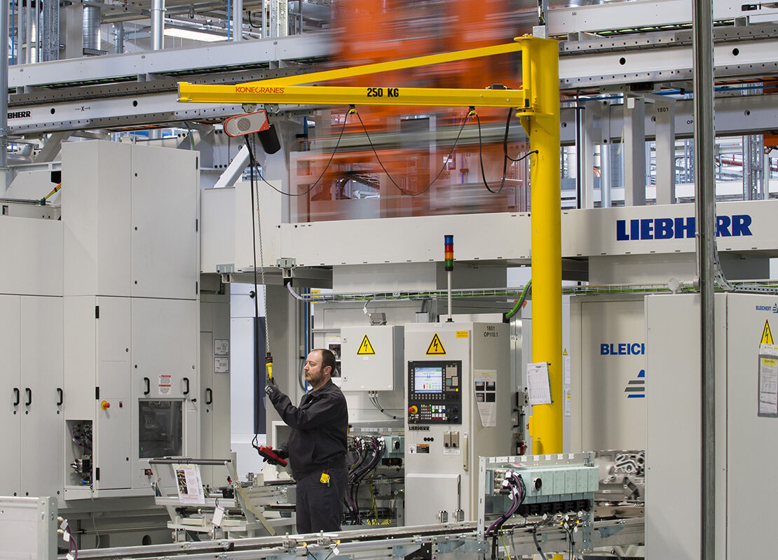 Jib cranes advantage adjustable console bearing Konecranes USA