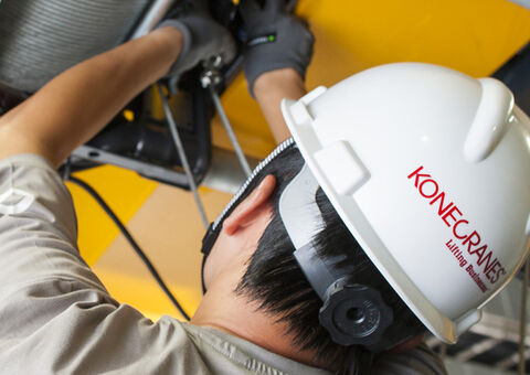Konecranes technician services bridge crane