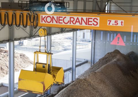 | Biomass crane with effects