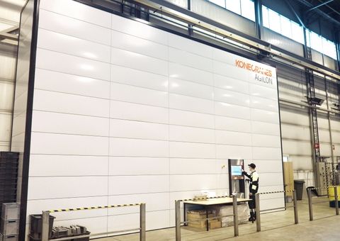 Automated warehouse Agilon in daily BE Group production plant use