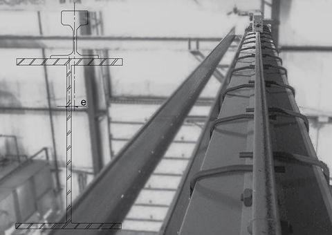 Overhead crane rail