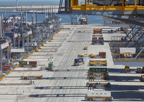 View of ports operations