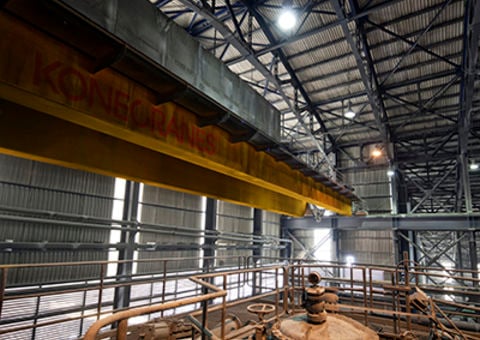 Konecranes crane in mining facility