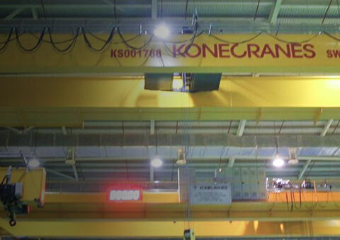 Cranes in power facility