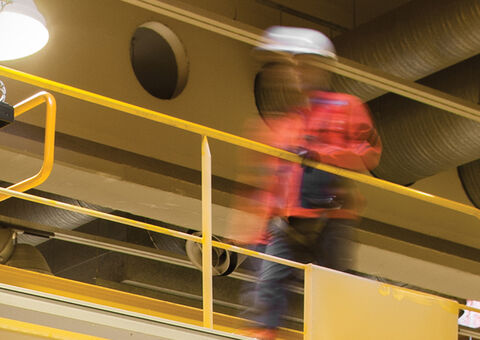 Konecranes technician on crane
