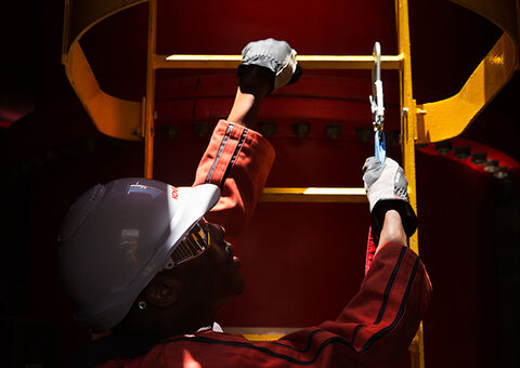 Konecranes technician safety latch
