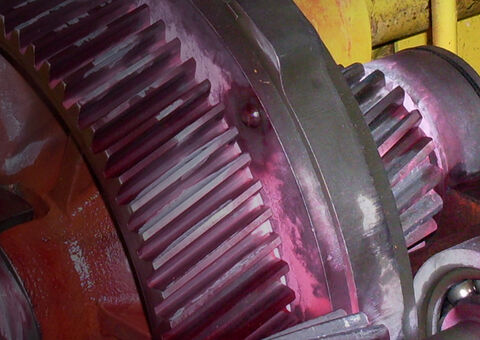 Open crane gear box