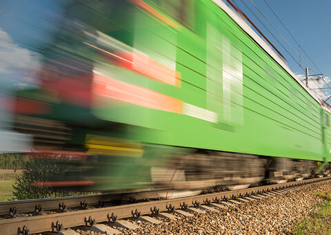 Train on tracks