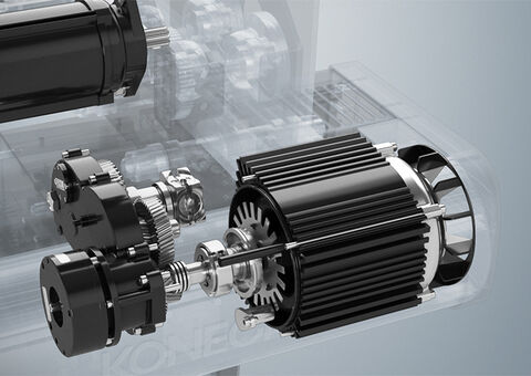 Overhead crane motor