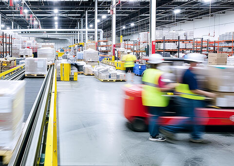 Fast-paced warehouse