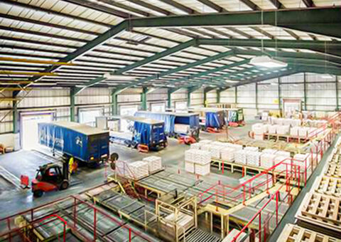 Materials flowing in warehouse