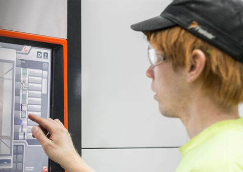 Worker using Agilon at access point