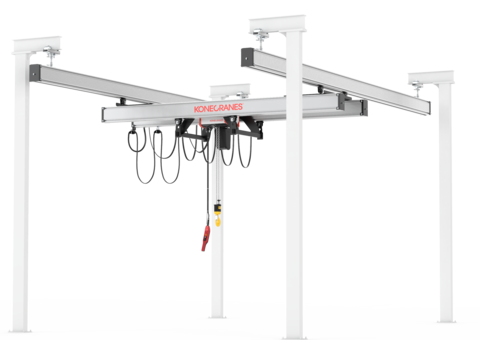 KBK workstation suspension crane_3D