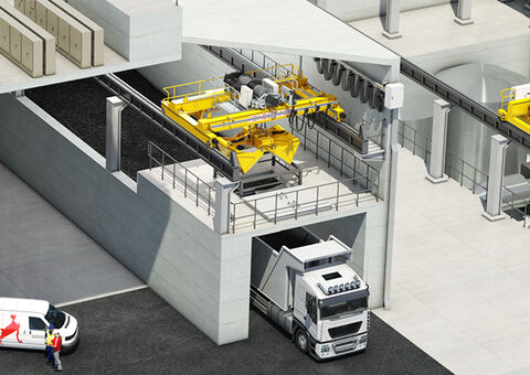 Slag handling in wate facility