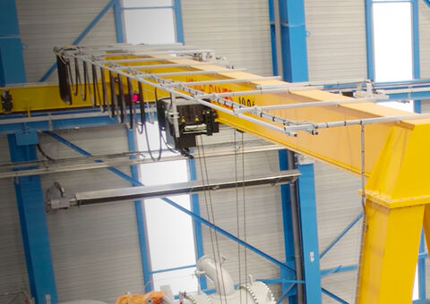 Konecranes gantry cranes in facility