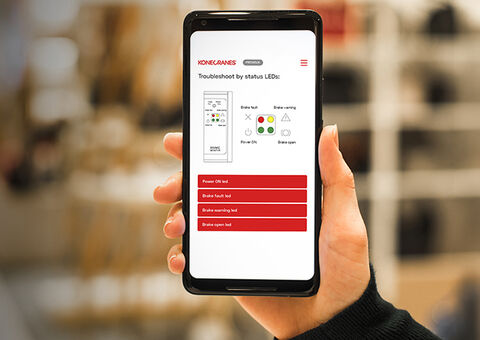 Konecranes troubleshooting app for technicians
