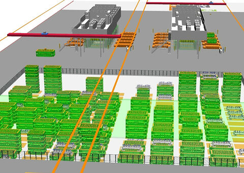 Automotive die handling simulation
