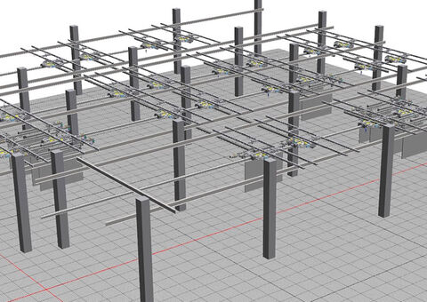 Aviation material flow simulation