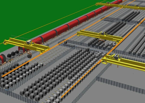 Coil handling simulation