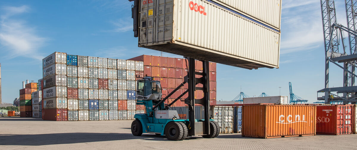 Empty container handler