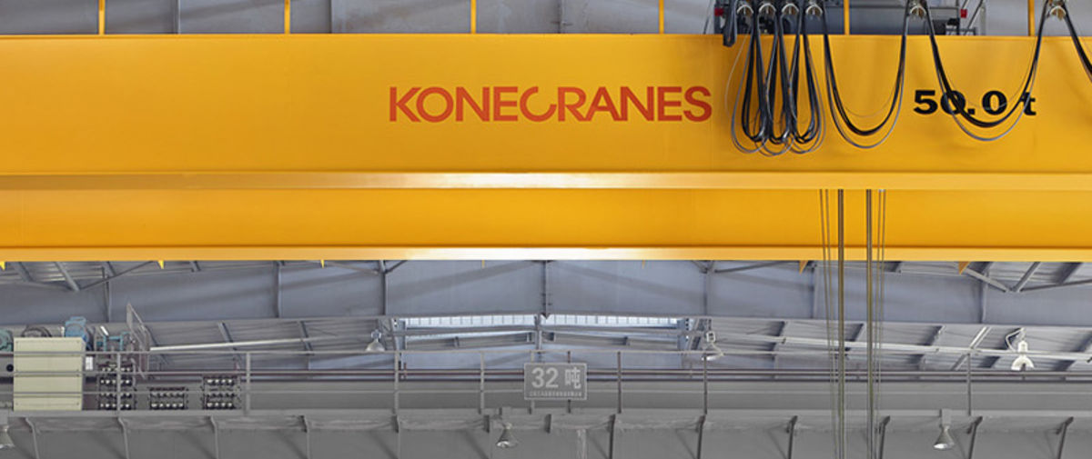 Konecranes equipment in manufacturing center