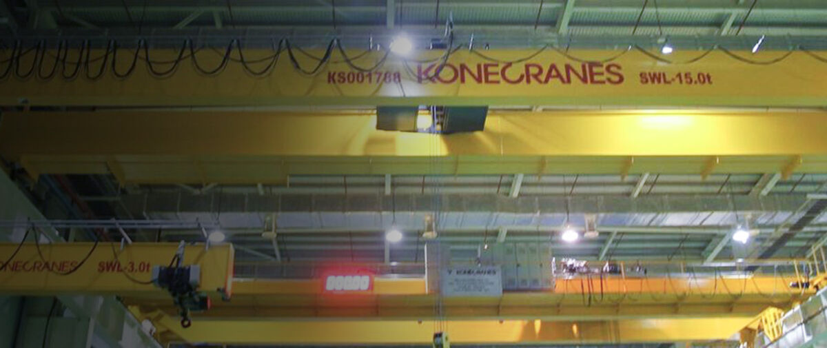 Cranes in power facility