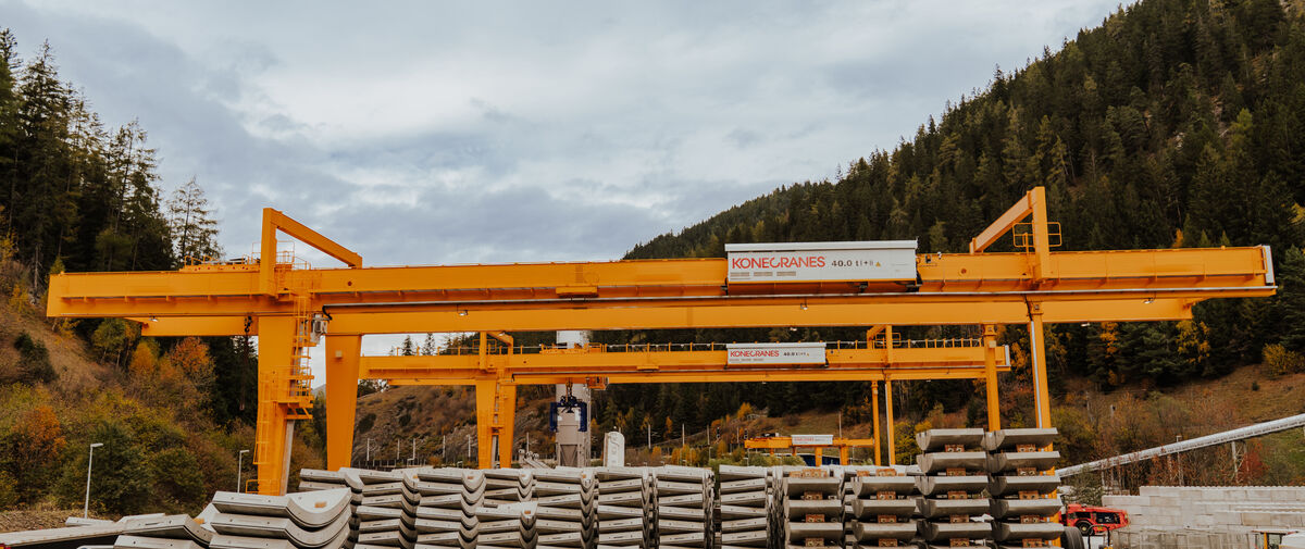Gantry crane_ARGE customer installation image in Austria