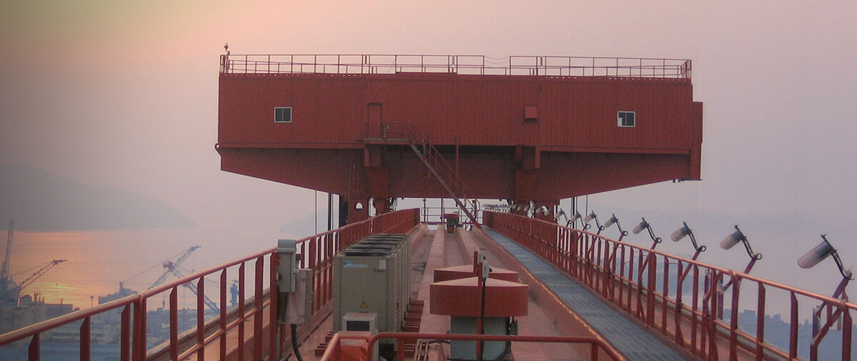 Goliath crane at sunset