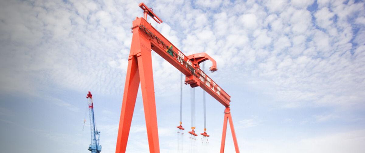 Goliath gantry crane at Hundai Samho shipyard