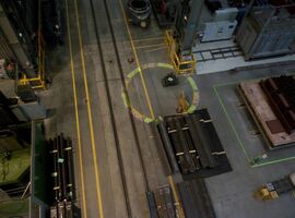 Световая граница опасной зоны мостового крана