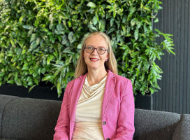 Helena Hartiala at the office