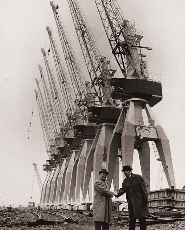 Kone harbor cranes 1950s